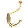 Castelion® Large Brass Double Victorian Hat and Coat Hook