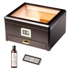 Woodronic Cigar Humidor with Accessory Drawer for 50 Cigars, Humidifier