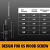 MulWark Countersink Drill Bit Set, 11 PCS Counter Sink Drill