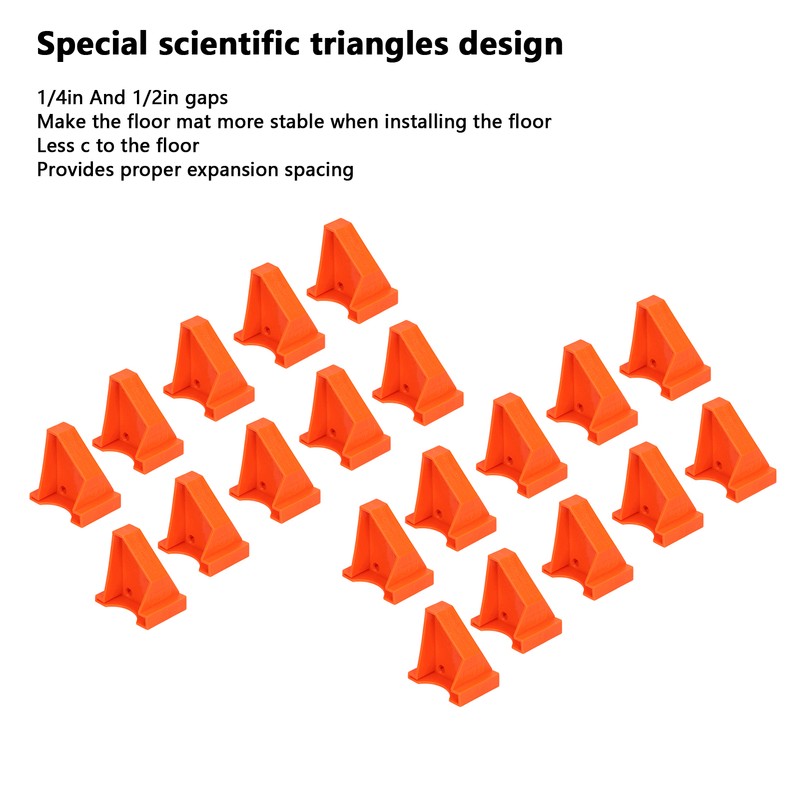 20Pcs Floor Spacer Laminate ABS Compatible Triangles Installation Industrial Tools