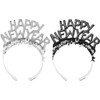 Creative Converting Happy New Year Glitter Tiaras Party Supplies, Multicolor