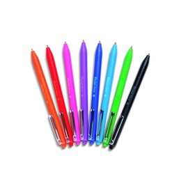 Pentel BX467 Izee Retractable Ballpoint Pen 0.7mm Pink (Pack of 12)