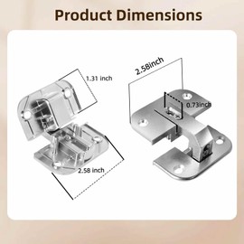 Corner Cabinet Door Hinge, Concealed Pie Cut Lazy Susan Replacement, Mepla SSP Series 17-21 (1 P)
