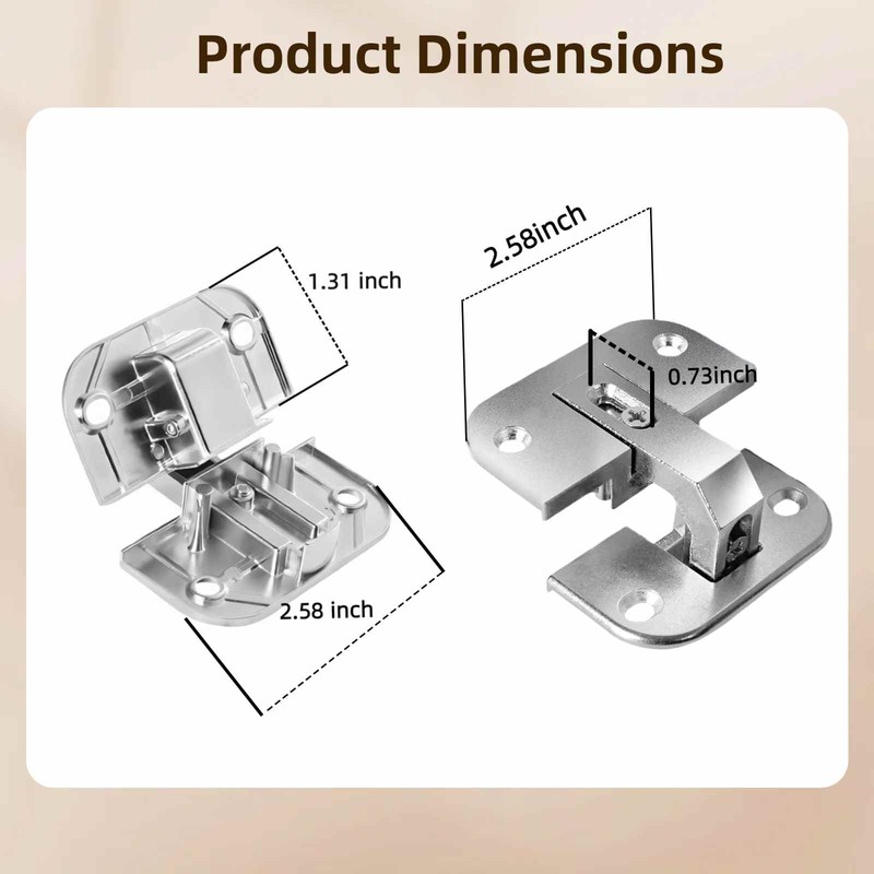 Corner Cabinet Door Hinge, Concealed Pie Cut Lazy Susan Replacement,