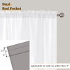Aiyufeng - Juego de cortinas translúcidas en 2 paneles, cortinas