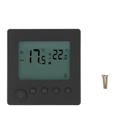 Smart Thermostat 4500W Button Control Water Heating Thermostat for Home Office Market Hotel AC90V to 240V Black