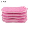sourcing map Multipurpose Kitchen Dish Sponge Scrubber, 5 Pcs Non