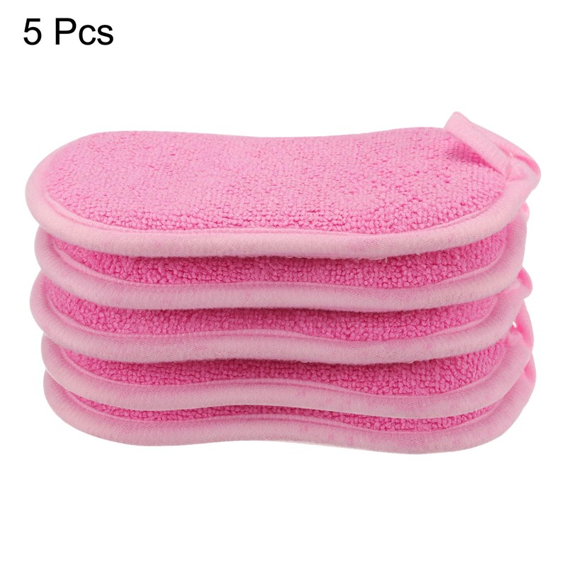 sourcing map Multipurpose Kitchen Dish Sponge Scrubber, 5 Pcs Non