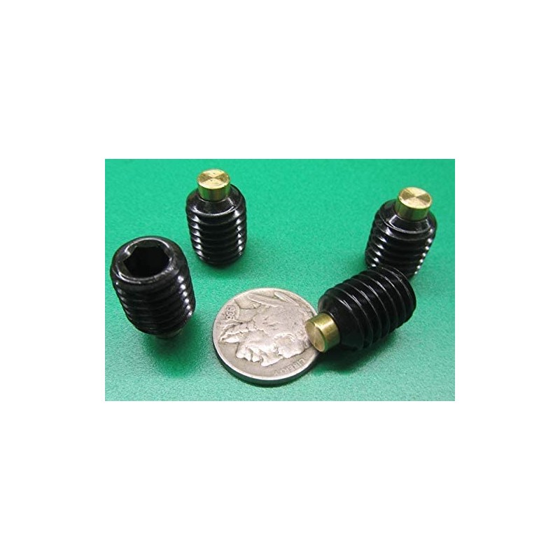 Black Oxide Steel Brass Tip Set Screw 1/2-13 x .625"