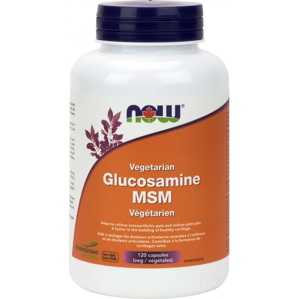 NOW Foods Vegetarian Glucosamine & MSM, 120 Veg Capsules