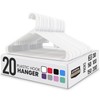 Utopia Home Plastic Hangers 20 Pack - Space Saving Clothes