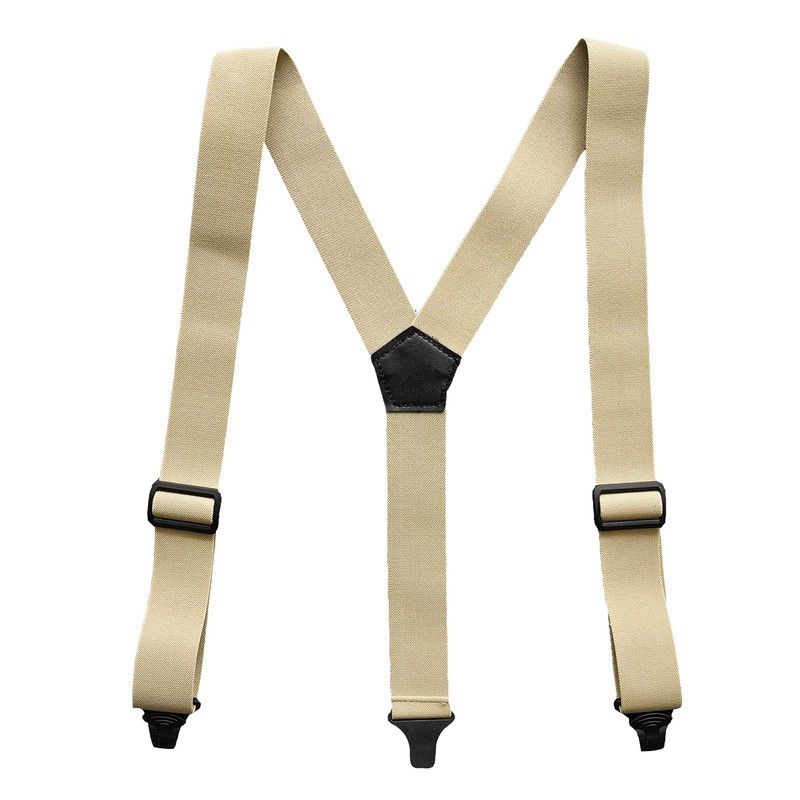 MELOTOUGH Airport Friendly Suspenders,NO buzz Plastic Clip 1.5 inch Fully