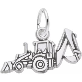 Rembrandt Sterling Silver Backhoe Charm by Rembrandt