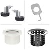 EXF Offset Linear Shower Drain 36 Inch Matte Black with