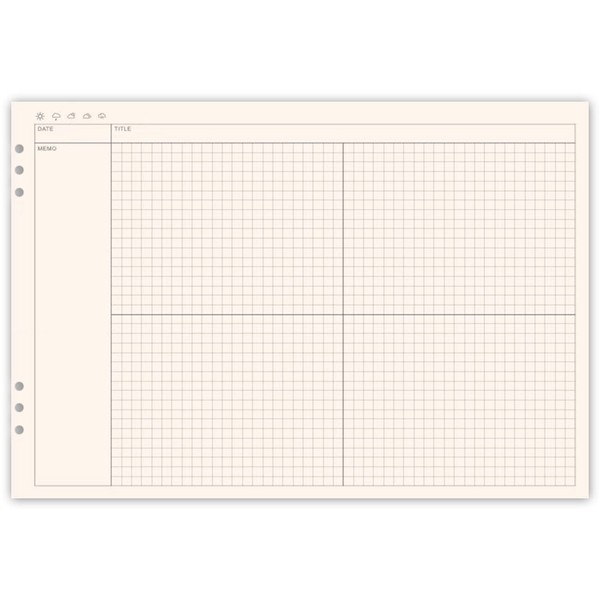 oToday Refill, Bible, A4 Notebook, Notepad, 6 Holes, For Business,