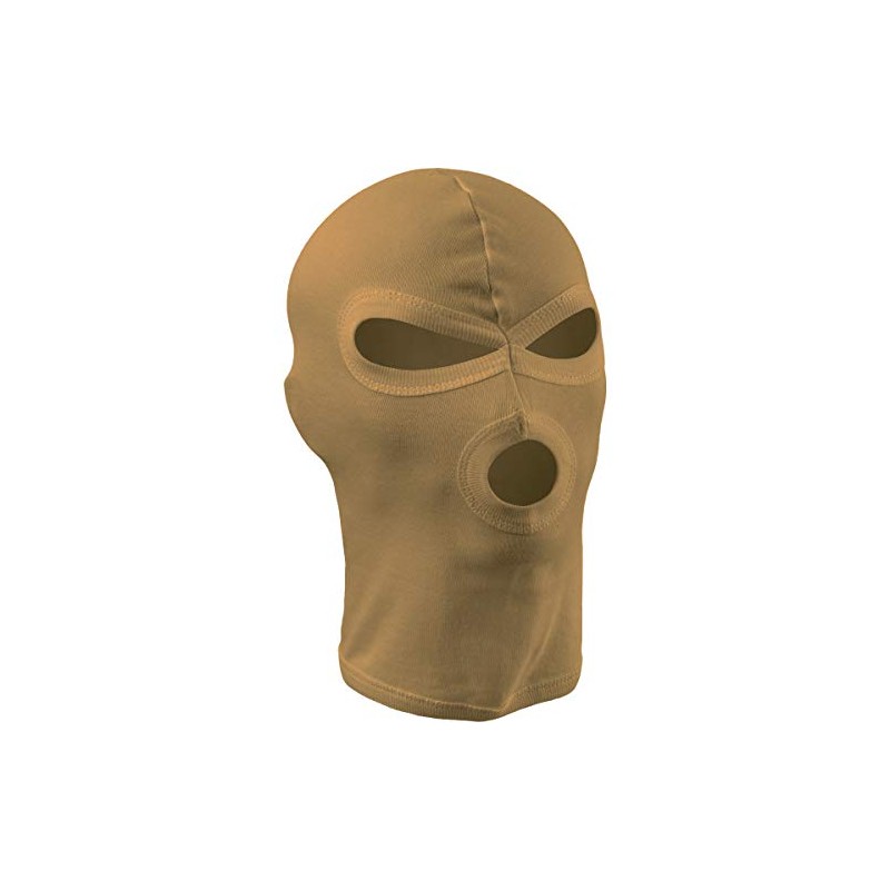 MFH Men's 3 Hole Balaclava Lightweight Cotton Coyote Tan