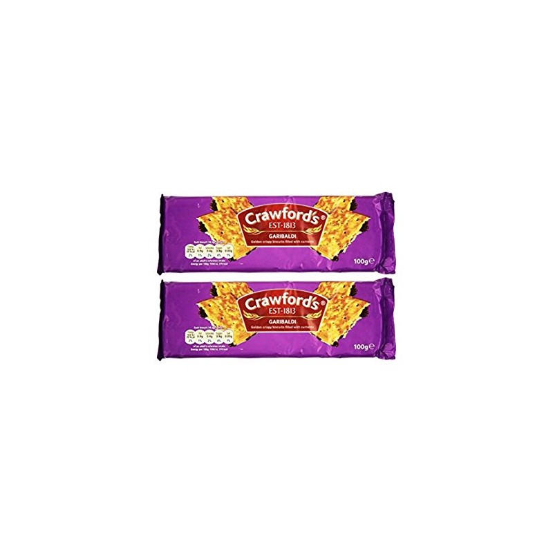 Crawfords Garibaldi Biscuits 100g (Pack of 2)