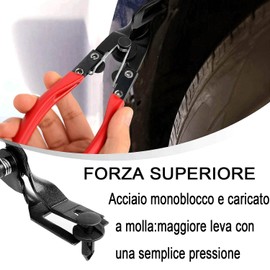 3 Pieces Car Tool Set, Universal Car Removal Tool with Clip, Rivet Removal Tool Set, Upholstery Clamps and Storage Bag for Car, Truck, Motorcycle