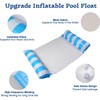LATERN 2Pcs 130CM Swimming Pool Float Hammock, 4-in-1 Saddle/Lounge Chair/Hammock/Drifter