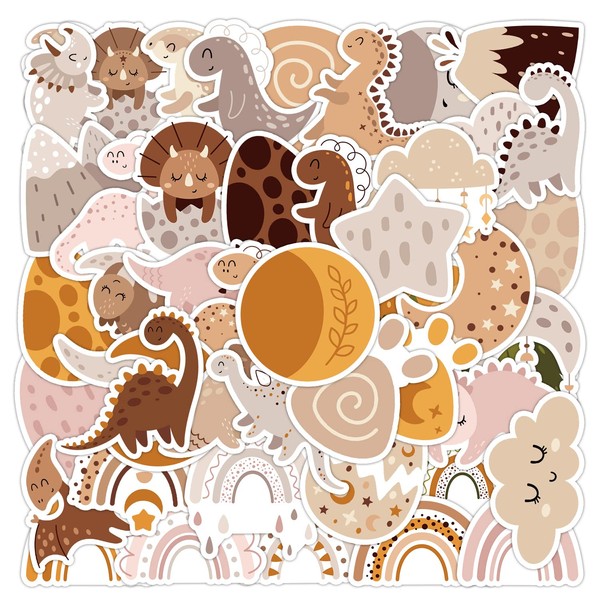 Pack of 50 Bohemian Dinosaur Stickers Pack Dinosaur Sticker Set
