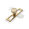 khtumeware 5 Pack 1-1/4 Inch Cabinet Knobs Champagne Bronze Backplate