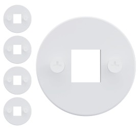 Mini 1 Port Keystone Wall Plate, Keystone Wall Plate, Keystone Jack Wall Plate, Mini Keystone Plate 1 Port, Keystone Wall Plate for Keystone Connectors (5 Pack)