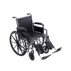 Lightweight Manual Wheelchairs for Adults - 20" Transport Wheelchair with