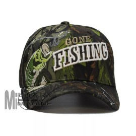 Snap-Back Gone Fishin' fishing hat Hunter Camo Hat Ball Cap Outdoor Sport