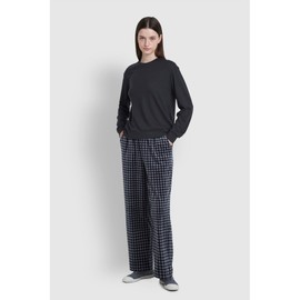 JAJU [JAJU/자주] 여 밍크 플리스 파자마 팬츠_라이트 네이비 [JAJU] Women's Mink Fleece Pajama Pants_Light Navy