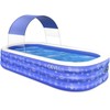 OEVES Inflatable Swimming Pool for Kids and Adults Full-Sized Family
