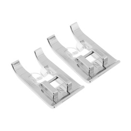 EMSea 2Pcs Monogramming Presser Foot (N) Replacement Satin Stitch Foot Compatible with Singer Compatible with Brother and Most Low Shank Snap-On Sewing Machines