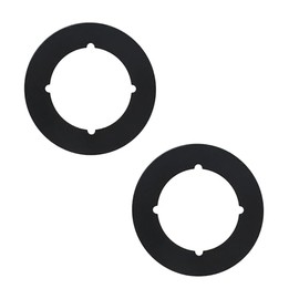 GQNDGN Scar Plate/Door Handle Fixing Cover Filler Repair Backplate Door Knob Backing Plate Fits Under Existing Lockset to Cover Up The Damaged Door (B-Black)