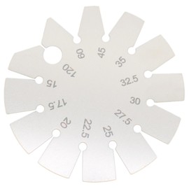 LBTODH 1 PCS Angle Gauge Round 15-120 Degree Bevel Gauge Stainless Steel Angle Finder Tool for Measuring Knife Angle