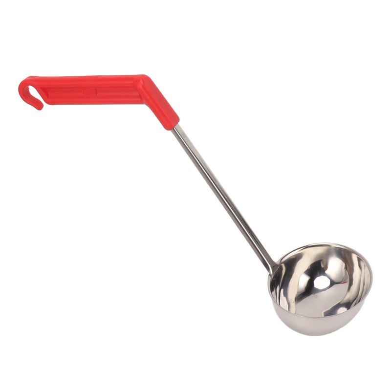 Soup Ladle Stainless Steel Anti Scald Multifunctional Curved Handle Kitchen