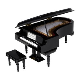 SUNRISE SOUND HOUSE サンライズサウンドハウス ミニチュア楽器 グランドピアノ 18cm 黒