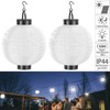Lunartec Large Solar Lantern: Set of 2 Solar LED Lanterns,
