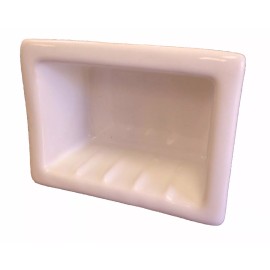 HCP INDUSTRIES 6x4 Blush Porcelain Recessed Soap Dish Shower Tile Ceramic Holder H46R 67