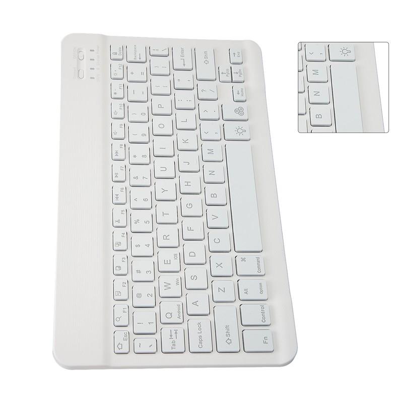 Bluetooth Keyboard 78 Keys RGB Backlit Ultra Slim Silent Portable