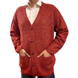 Brooklyn Imports LTD Big and Tall Size Cardigan 'Rambler' Thin Knit Long Sleeve Button Up Lightweight Jumper in Plus Size