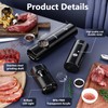 Stainless Steel Electric Salt and Pepper Grinder Set with Rechargeable