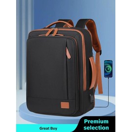 Simple Carry on Travel Backpack, Casual Matching 40l Personal Item Backpack, Travel Bookbag for Weekender, College, Office 2024,  Office Backpack - Color: Black, Size: one-size