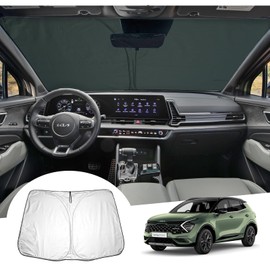 GAFAT Kompatibel mit Kia Sportage 2016-2024 2025 Sonnenschutz Frontscheibe Innen, Sportage 2023 2022 Windschutzscheibe Sonnenschirm Sonnenblende, UV Schutz, für Sportage NQ5 QL