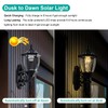 Lovefindahome Solar Wall Lamp with Light Sensor,Waterproof Wall Light Outdoor