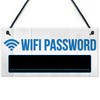 RED OCEAN Wifi Password Chalkboard New Home Friend Gift Hanging