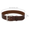 Gusti Studio Kara Leather Belt, Dark Brown, 100 cm, brown