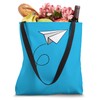 Paper Airplane novelty paper plane Tote Bag
