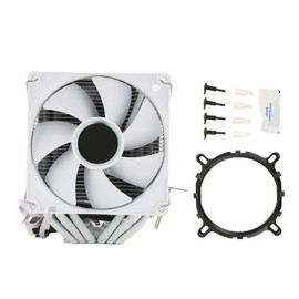 CPU Air Cooler 3.5in Dual Tower 6 Heat Pipes 3pin 12VDC 48cfm 22dB CPU Cooling Fan for Intel 775 1150 1151 1155 1156