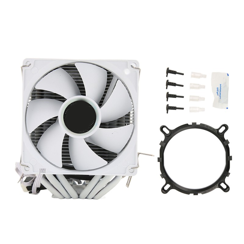 CPU Air Cooler 3.5in Dual Tower 6 Heat Pipes 3pin