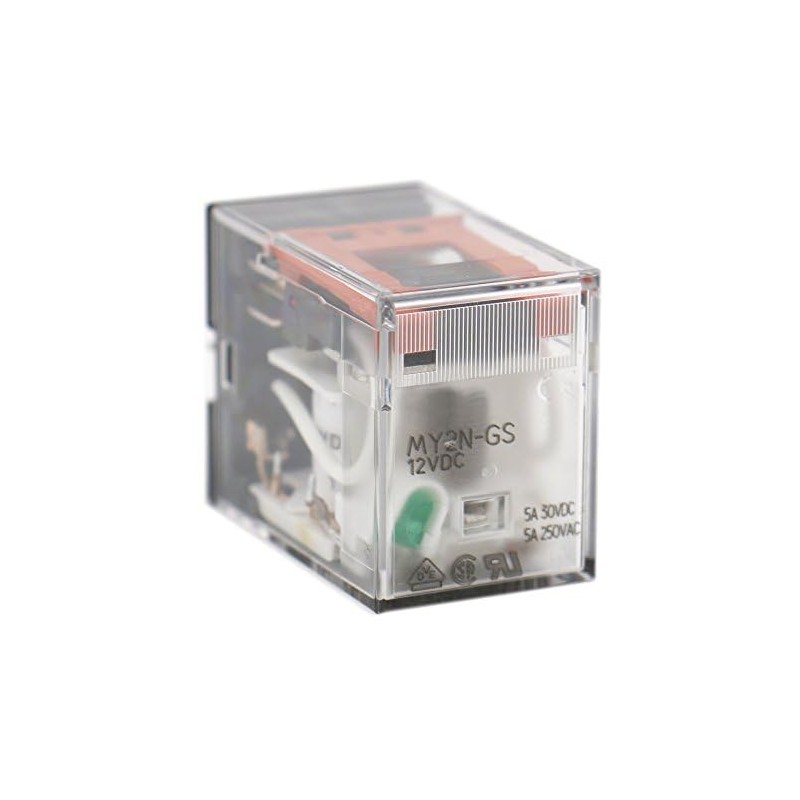 Heschen Gereral Purpose Relay, MY2N-GS (MY2NJ), 12VDC Coil, LED Indicator,