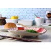 Cerapockke Aka-e Sanyoshi Boiled Fish Look Good Hand-Painted Three-legged Oval